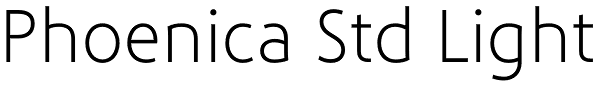 Phoenica Std Light Font