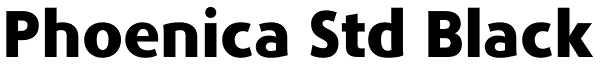 Phoenica Std Black Font