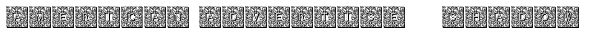 American Advertise016 Shadow Font