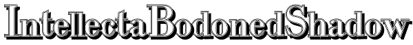 Intellecta Bodoned Shadow Font