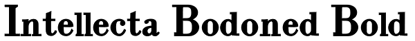 Intellecta Bodoned Bold Font