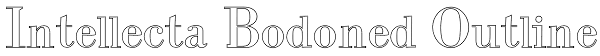 Intellecta Bodoned Outline Font