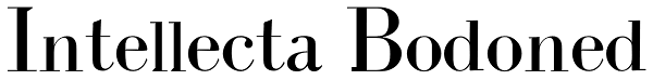 Intellecta Bodoned Font