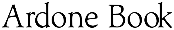 Ardone Book Font