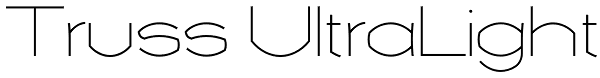 Truss UltraLight Font