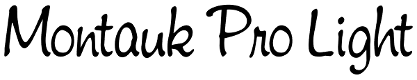 Montauk Pro Light Font