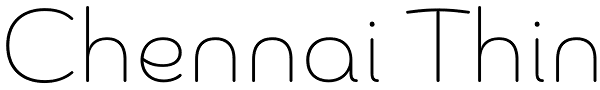 Chennai Thin Font