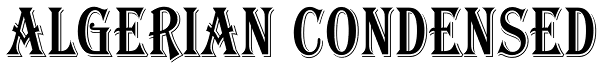 Algerian Condensed Font