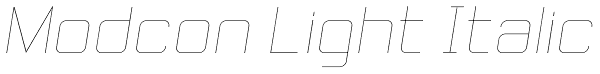 Modcon Light Italic Font