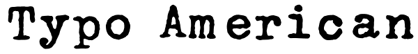 Typo American Font
