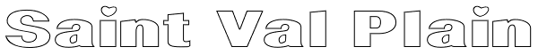 Saint Val Plain Font