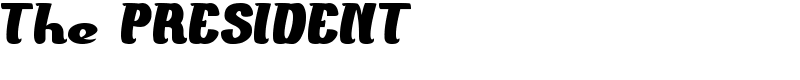 The PRESIDENT Font