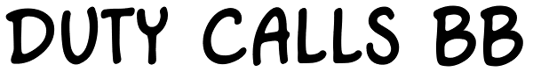 Duty Calls BB Font