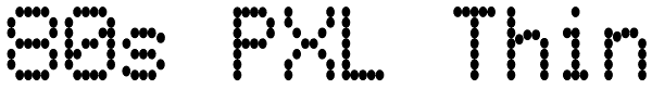 80s PXL Thin Font