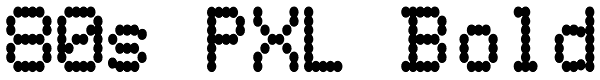 80s PXL Bold Font