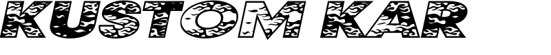 Kustom Kar Font
