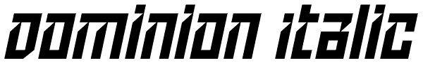 Dominion Italic Font