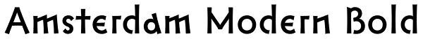 Amsterdam Modern Bold Font