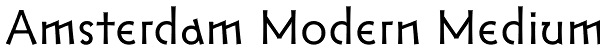 Amsterdam Modern Medium Font