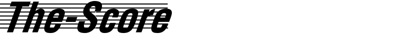 The-Score Font