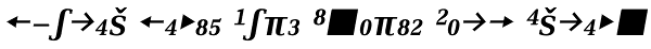 Skopex Serif Bold Italic Caps Expert Font