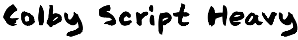 Colby Script Heavy Font
