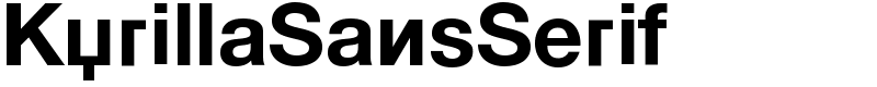 KyrillaSansSerif Font