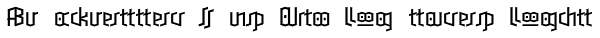 Blackletter Sans Two Ligatures Light Font
