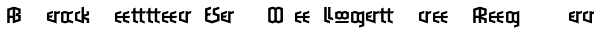 Blackletter Sans One Ligatures Regular Font