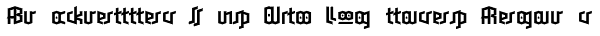 Blackletter Sans Two Ligatures Regular Font