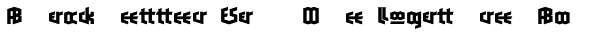 Blackletter Sans One Ligatures Bold Font