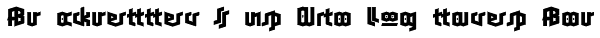 Blackletter Sans Two Ligatures Bold Font