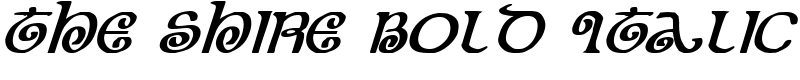 The Shire Bold Italic Font