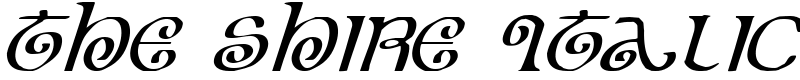 The Shire Italic Font