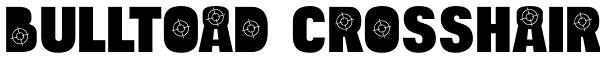 Bulltoad Crosshair Font