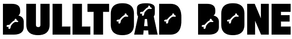 Bulltoad Bone Font