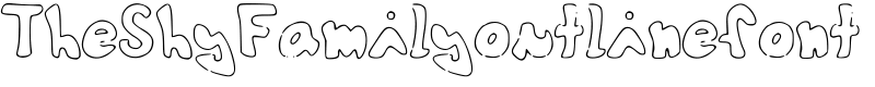 TheShyFamilyoutlinefont Font
