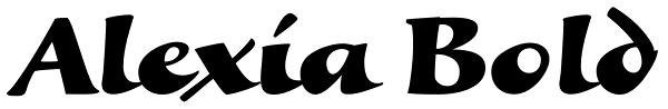 Alexia Bold Font