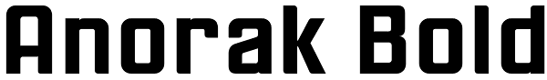 Anorak Bold Font