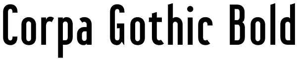 Corpa Gothic Bold Font