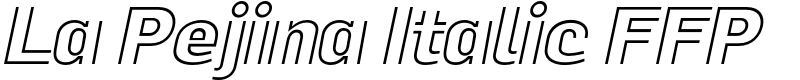 La Pejina Italic FFP Font
