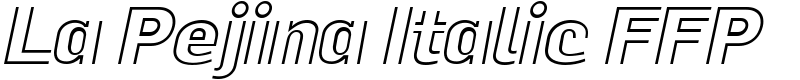 La Pejina Italic FFP Font