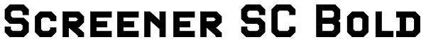 Screener SC Bold Font