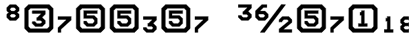 Screener Numerals Font