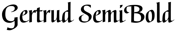 Gertrud SemiBold Font