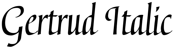 Gertrud Italic Font