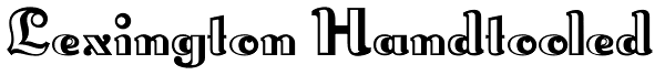 Lexington Handtooled Font