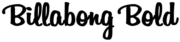 Billabong Bold Font