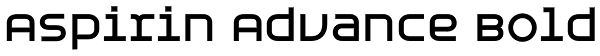 Aspirin Advance Bold Font