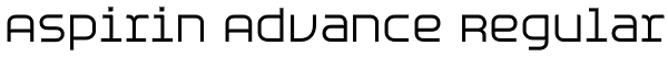 Aspirin Advance Regular Font